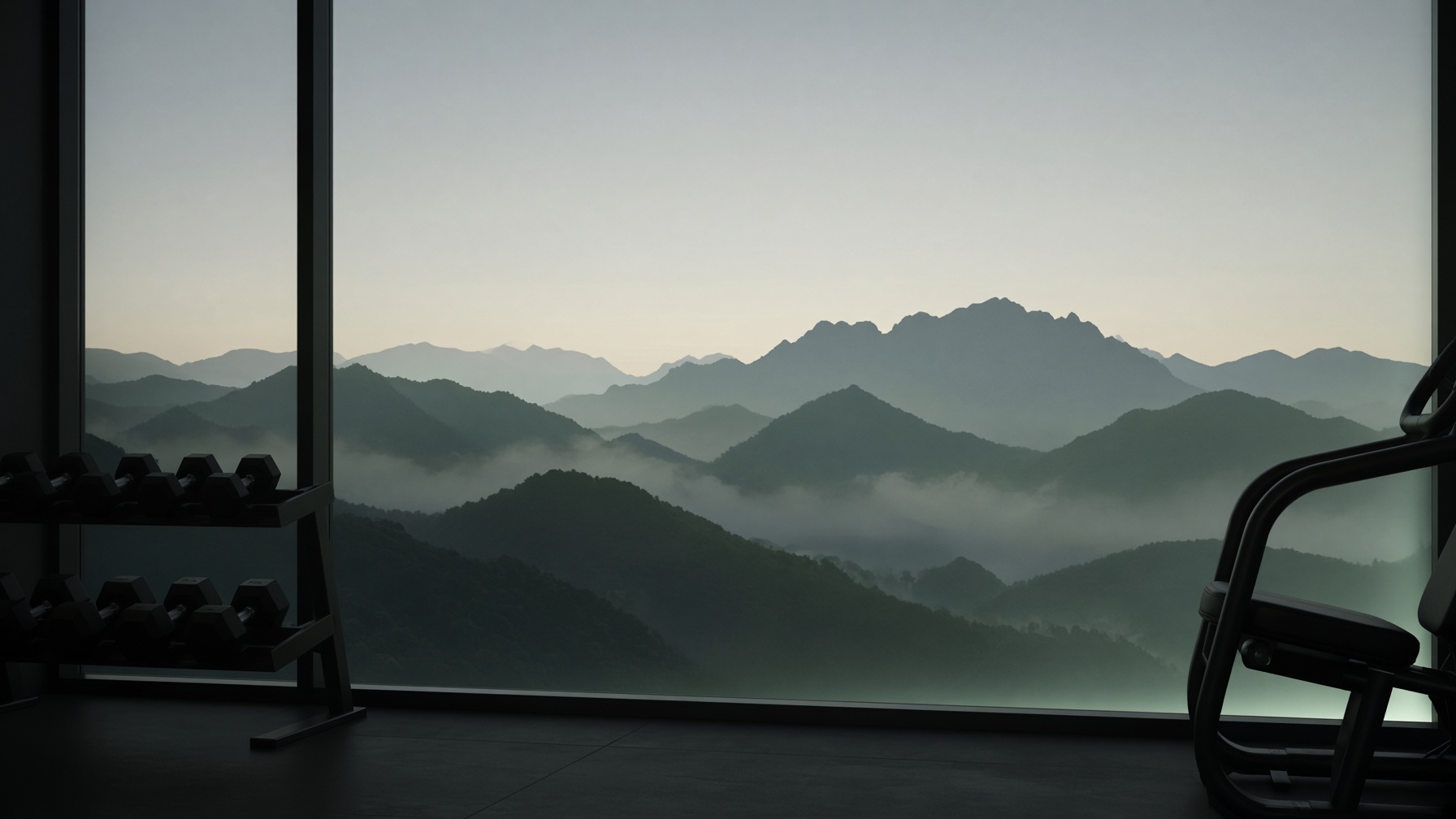 Gym windows over the floor